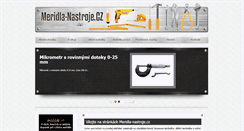Desktop Screenshot of meridla-nastroje.cz